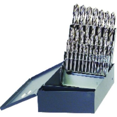 MORSE Jobber Length Drill Set, Series 8030, Imperial System of Measurement, 116 Minimum Drill Bit Size,  18144